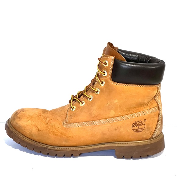 Timberland 6-Inch Premium Waterproof Suede Leather Tan Hiking Boot - Size 10.5 - Picture 3 of 16